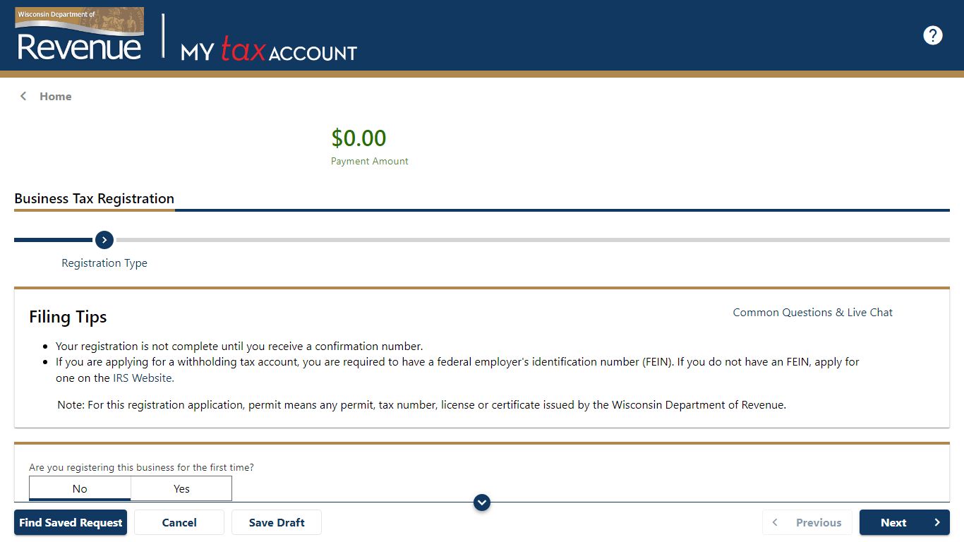 My Tax Account